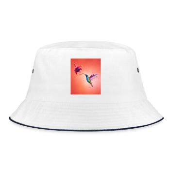Le colibri s’épanouit - Bob - blanc/marine - Devant