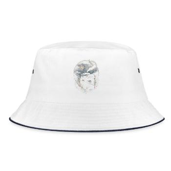 Rolling Coal - Bucket Hat - white/navy - Front