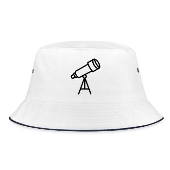 telescope - Bucket Hat - white/navy - Front