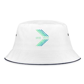 1970 Limited Edition Birthday Men's Women's Sports - Bucket Hat - white/navy - Front