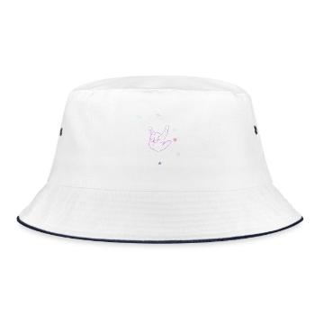 Neon Rock - Bucket Hat - white/navy - Front