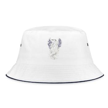 Rettungsteam - Bucket Hat - Weiß/Navy - Vorne