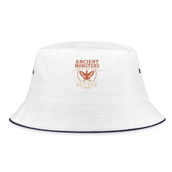 Harpy Greek Mythology Fantasy Monster - Bucket Hat - white/navy - Front