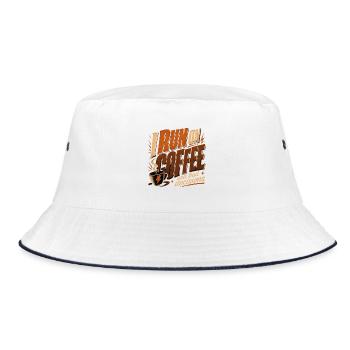Café et mauvaises idées - Chemise de café drôle - Bob - blanc/marine - Devant