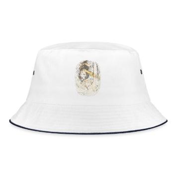 Rettungsteam - Bucket Hat - Weiß/Navy - Vorne