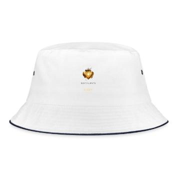 LOVE_ALWAYS_WINS_-_Love_Series - Bucket Hat - white/navy - Front