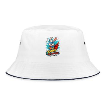 Danke Das Du Uns Beim Wachsen Geholfen Hast! - Bucket Hat - Weiß/Navy - Vorne