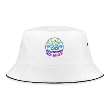 Malle 2028 - Bucket Hat - white/navy - Front