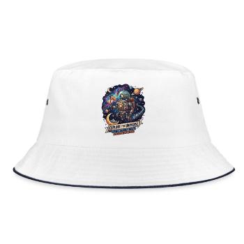 Cosmos Adventure Robot Explorer - Bucket Hat - white/navy - Front