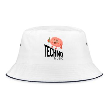 Tipsy Brain Cheers - Bucket Hat - white/navy - Front