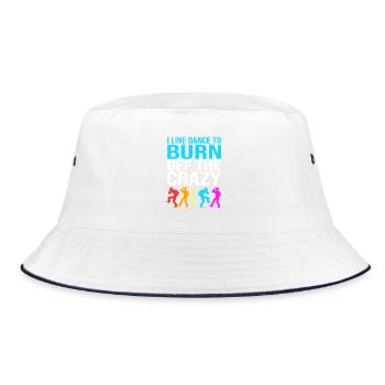 Linedance - Bucket Hat - Weiß/Navy - Vorne