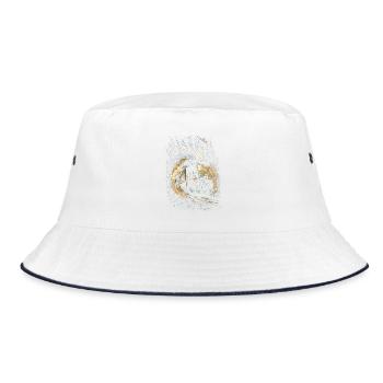 Zugschaffner Zugführer Lokführer Schaffner - Bucket Hat - Weiß/Navy - Vorne