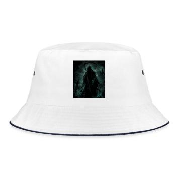 SensenMann - Bucket Hat - Weiß/Navy - Vorne