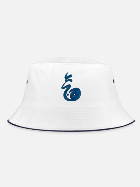 Ying yang - Bucket Hat - Weiß/Navy
