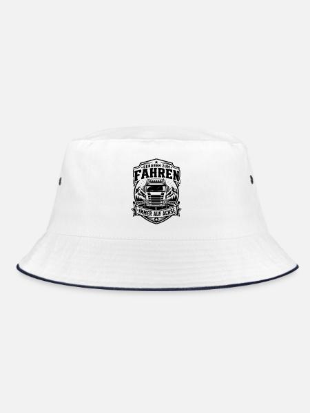 LKW Fahrer - Bucket Hat - Weiß/Navy