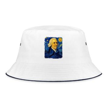 Adam Smith Sternennächte - Bucket Hat - Weiß/Navy - Vorne