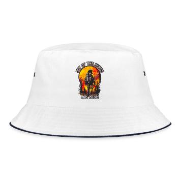 Wildland Feuerwehr Held der Waldbrandbekämpfung - Bucket Hat - Weiß/Navy - Vorne