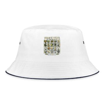 Frauen in der Wissenschaft - Bucket Hat - Weiß/Navy - Vorne