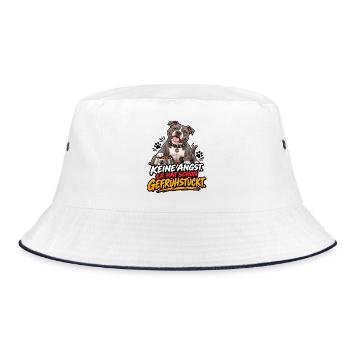 Schon gefrühstückt - Bucket Hat - Weiß/Navy - Vorne