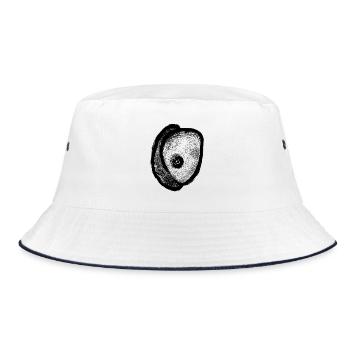 Boulder Grip 1 - Bucket Hat - Weiß/Navy - Vorne