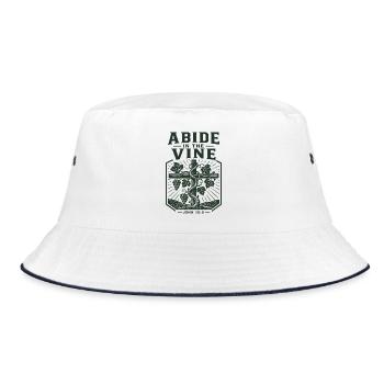 Bleib in der Ranke - Bucket Hat - Weiß/Navy - Vorne
