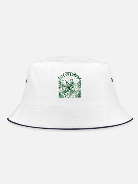 Welcome To City Of London England - Bucket Hat - Weiß/Navy