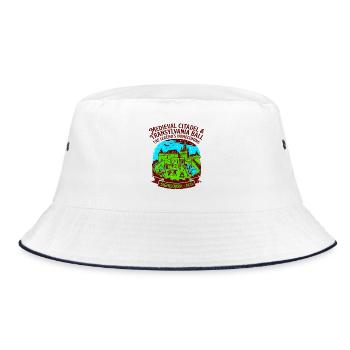 The Medieval Citadel And Transylvania Ball - Bucket Hat - Weiß/Navy - Vorne