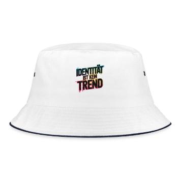 Denkmal Ist Kein Trend Denkmalschutz Kulturerbe - Bucket Hat - Weiß/Navy - Vorne