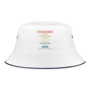 Schornsteinfeger Herren - Bucket Hat - Weiß/Navy - Vorne