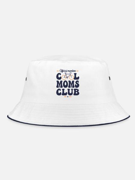 Radfahrer – cooler Mama-Fahrradclub - Bucket Hat - Weiß/Navy