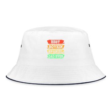 Boykin Spaniel - Bucket Hat - Weiß/Navy - Vorne