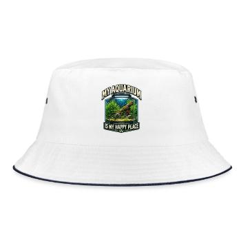 My Aquarium - Bucket Hat - Weiß/Navy - Vorne