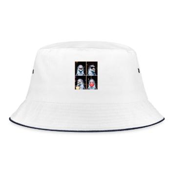 Delfine Delfin - Bucket Hat - Weiß/Navy - Vorne