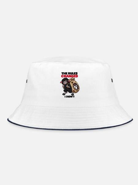 Schafe und Wolf – Die Regeln wurden geändert - Bucket Hat - Weiß/Navy
