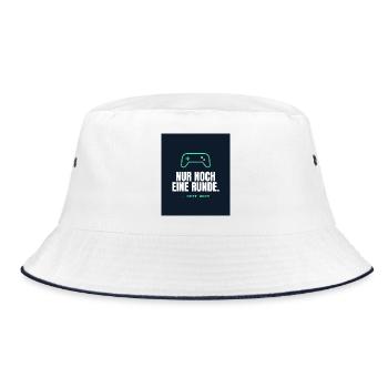 Gamer - Bucket Hat - Weiß/Navy - Vorne