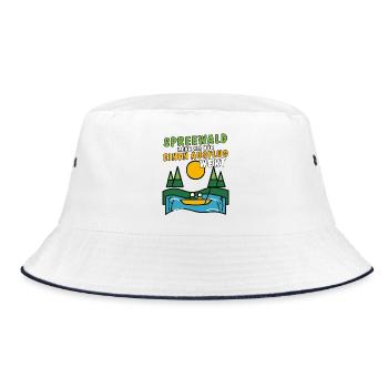 SPREEWALD AUSFLUG - Bucket Hat - Weiß/Navy - Vorne
