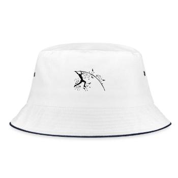 Pole Vaulter Kids Pole Vault - Bucket Hat - white/navy - Front