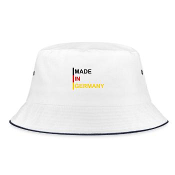 Made in Germany - Bucket Hat - Weiß/Navy - Vorne