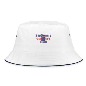 Smoothie Sunday Club - Refreshing lifestyle - Bucket Hat - white/navy - Front