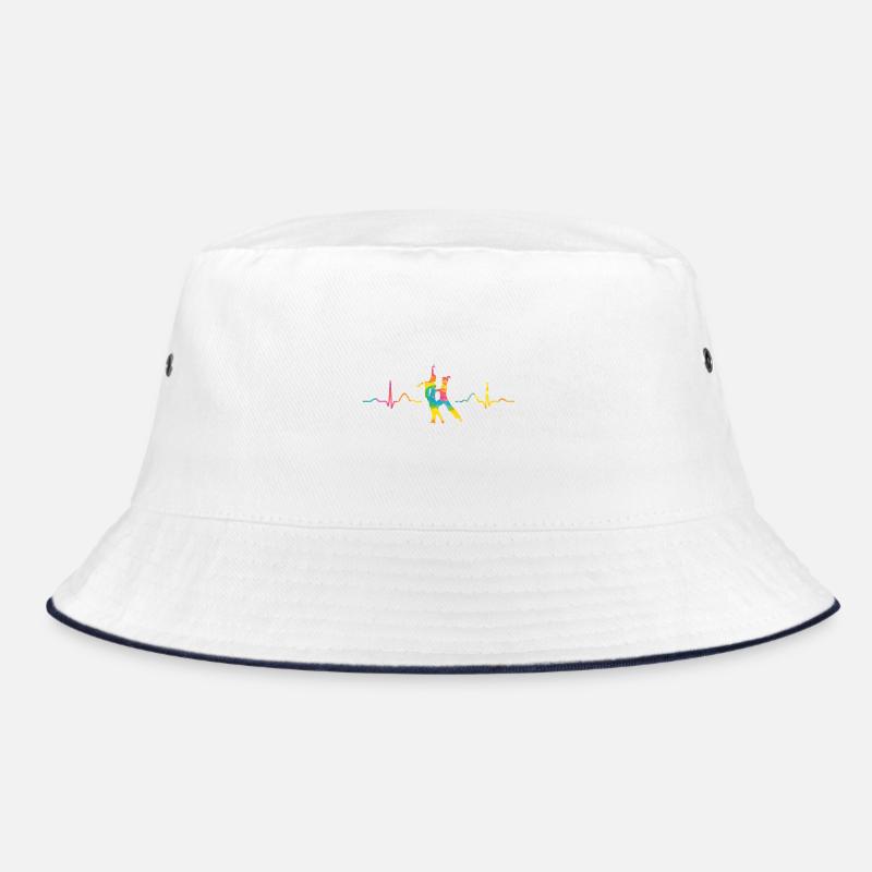 Latin Dancing Couple Heartbeat Dancer Bucket Hat