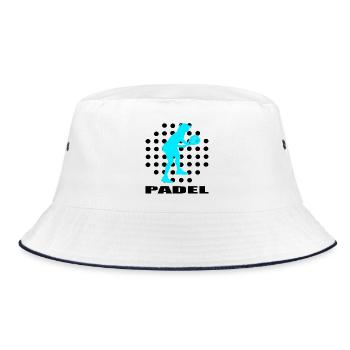 Padel - Bucket Hat - Weiß/Navy - Vorne