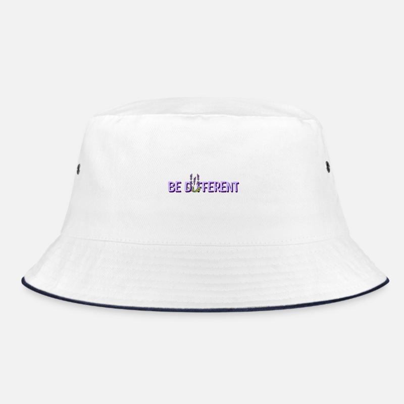 BE DIFFERENT – Lavendel Blumenliebe Affirmationen Bucket Hat