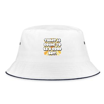 Aujourd’hui va être une bonne journée - Guter Tag Frauen - Bob - blanc/marine - Devant