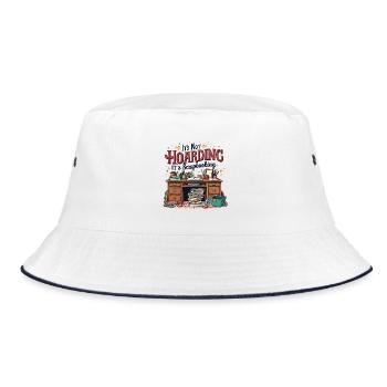 Handmade Cards Scrapbooking Crafts - Bucket Hat - white/navy - Front