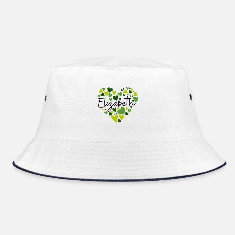 Elizabeth Name Design avec oreille verte en forme de coeur Bob