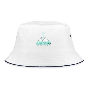 Proud Gardener Identity Outdoor Hobby - Bucket Hat - white/navy - Front