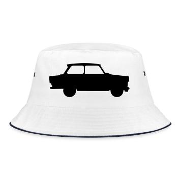 trabbi trabi carton - Bob - blanc/marine - Devant