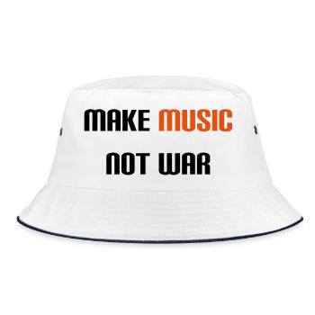 Make Music Not War (V) - Bob - blanc/marine - Devant
