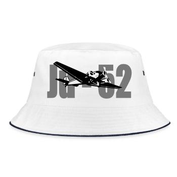 ju_52 - Bucket Hat - white/navy - Front