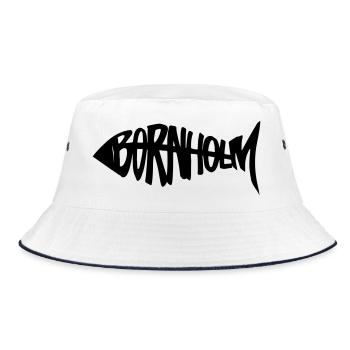 Bornholm - Fish - Bucket Hat - white/navy - Front